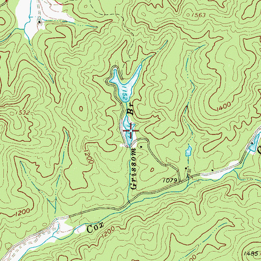 Topographic Map of Ehlers Pond, SC