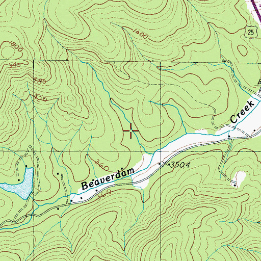 Topographic Map of Howie Pond Dam D-1129, SC