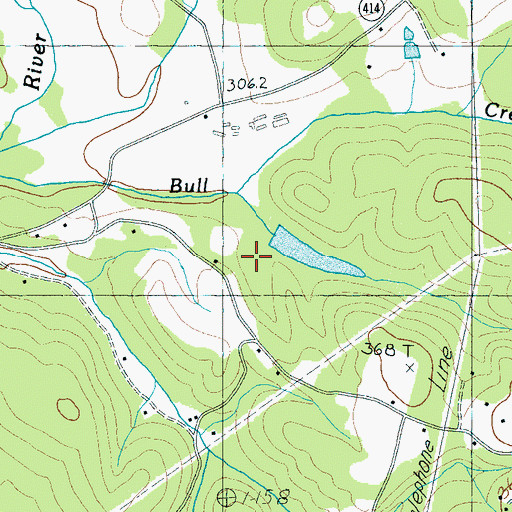 Topographic Map of Douglas Ranch Pond Dam D-2838, SC