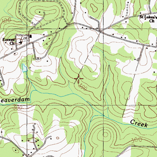 Topographic Map of Coleman Pond Dam D-2840, SC