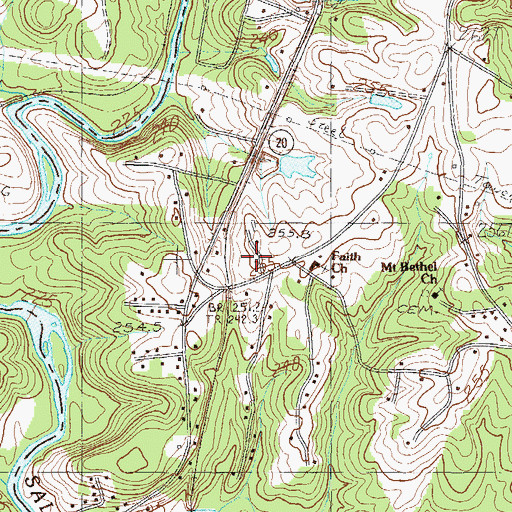 Topographic Map of Davis Pond Dam D-2846, SC