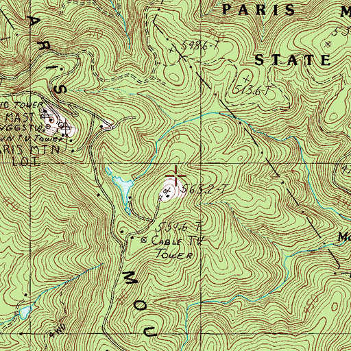 Topographic Map of Kaufman Pond Number One Dam D-2855, SC