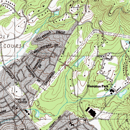 Topographic Map of E Stone Pond Dam D-1402, SC