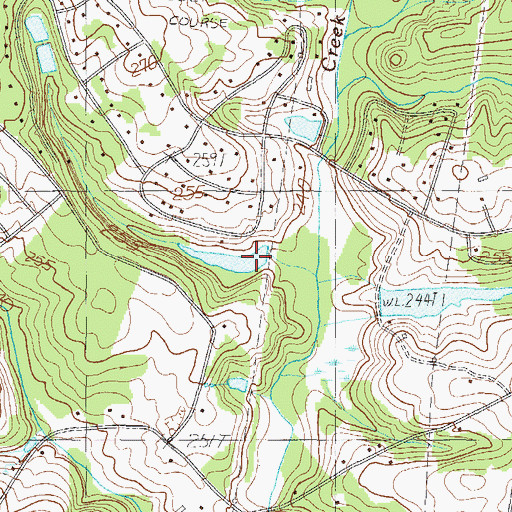 Topographic Map of Lake Eljama Dam D-2860, SC