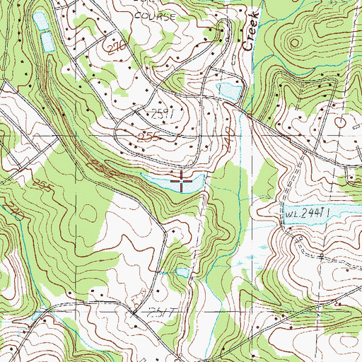 Topographic Map of Lake Eljama, SC
