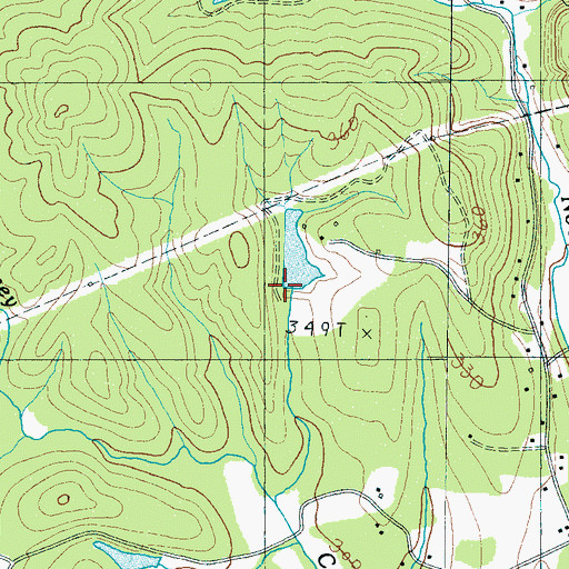 Topographic Map of Belk Simpson Lake Dam D-2864, SC