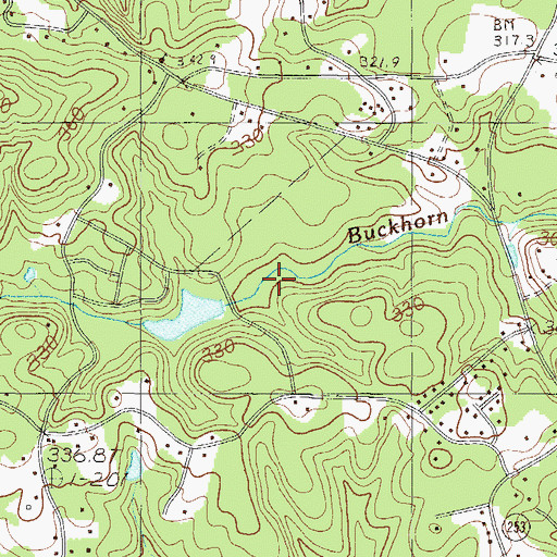 Topographic Map of Cardinal Lake Dam D-2871, SC
