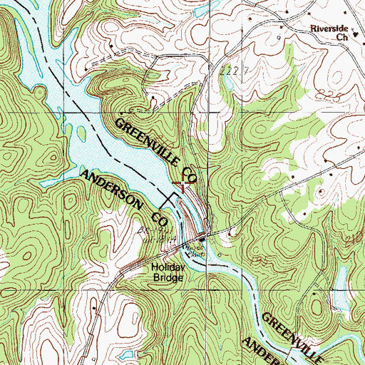 Topographic Map of Assembly Acres Camp Lake Dam D-2881, SC