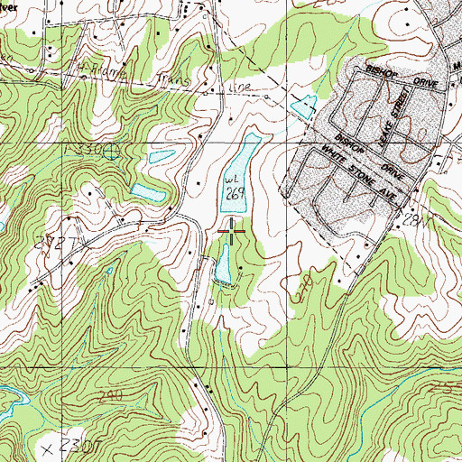 Topographic Map of Greers Pond, SC