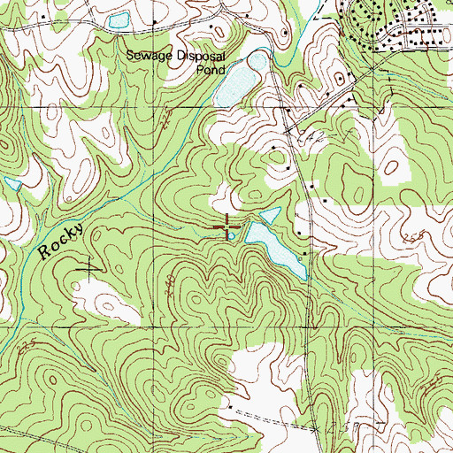 Topographic Map of Brooks Pond Dam D-2897, SC