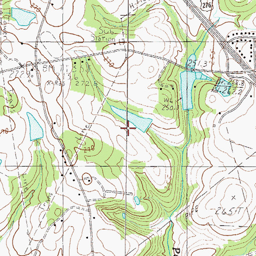 Topographic Map of Thads Pond Dam D-2905, SC