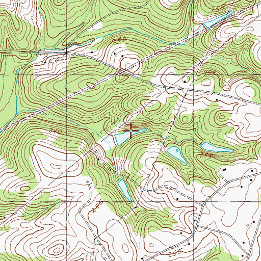 Topographic Map of A Taylor Pond Dam Number One D-2907, SC