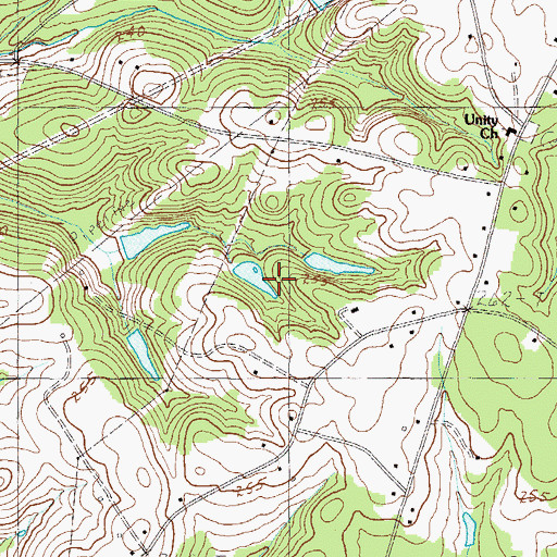 Topographic Map of A Taylor Pond Dam Number Two D-2908, SC
