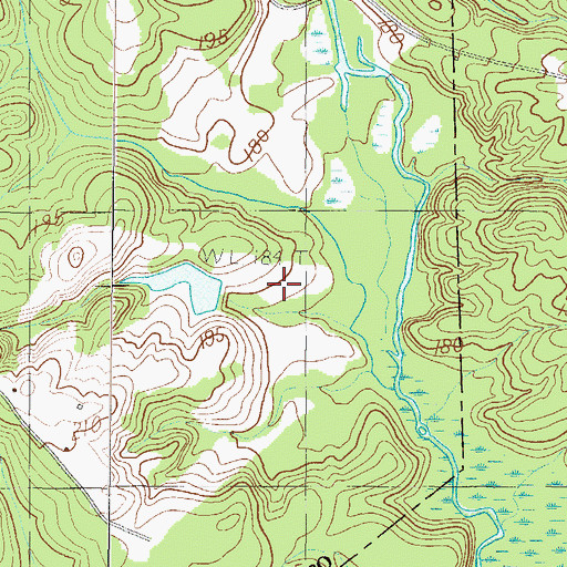 Topographic Map of Riddle Pond, SC