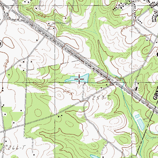 Topographic Map of Jays Lake Dam D-2912, SC