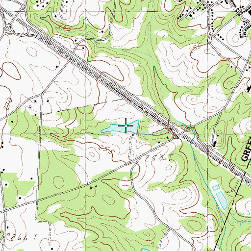 Topographic Map of Jays Lake, SC