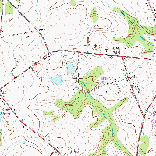 Topographic Map of Glenn Pond Number One D-3109 Dam, SC