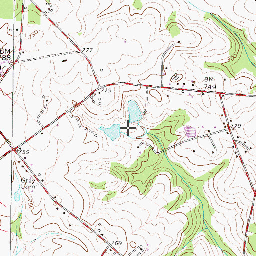 Topographic Map of Glenn Pond Dam Number Two D-3108, SC