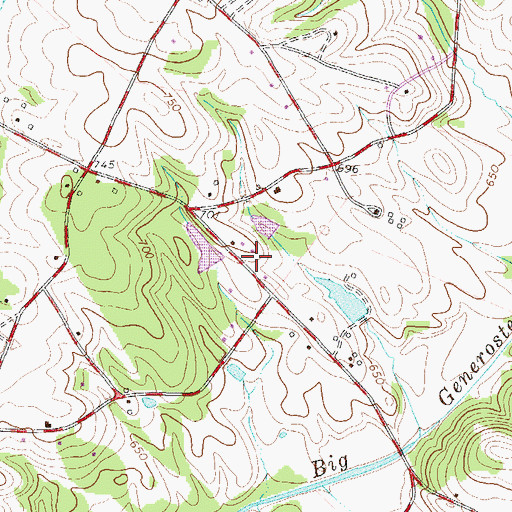 Topographic Map of Hill Pond Dam D-3110, SC