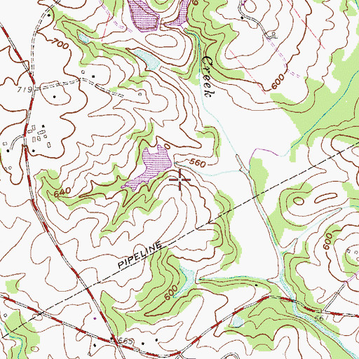 Topographic Map of RBE Pond Dam Number One D-3105, SC