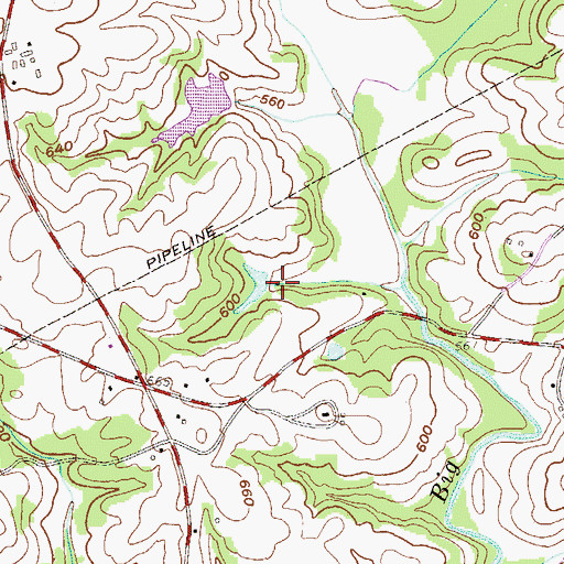 Topographic Map of RBE Pond Dam Number Two D-3106, SC