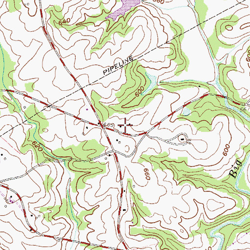 Topographic Map of RBE Pond Dam Number Three D-3104, SC