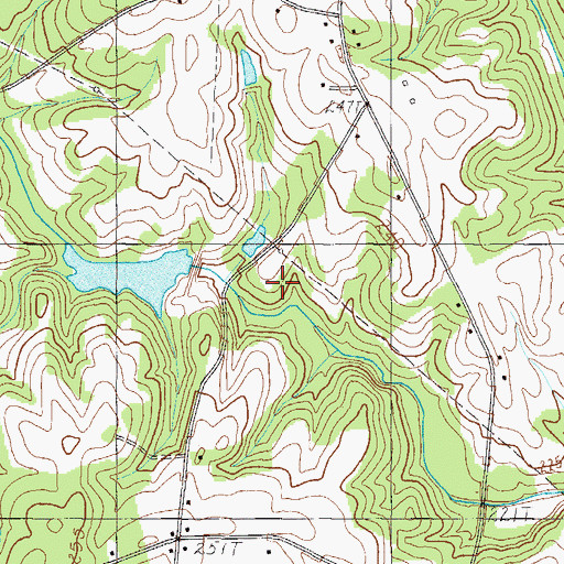 Topographic Map of Rice Mills Pond Dam D-3145, SC