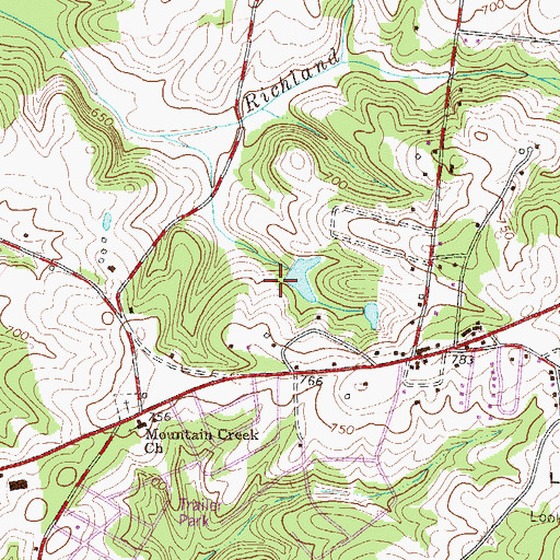 Topographic Map of Strickland Pond Dam D-3117, SC