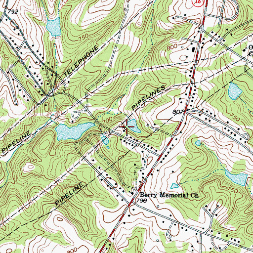Topographic Map of Shrine Club Lake Dam D-3415, SC