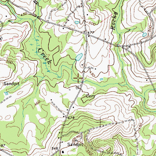 Topographic Map of Rogers Pond Dam D-1828, SC