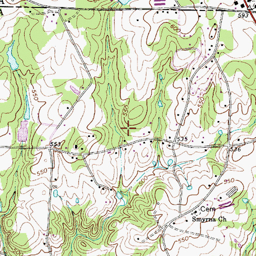 Topographic Map of George Plyler Pond Dam D-1802, SC