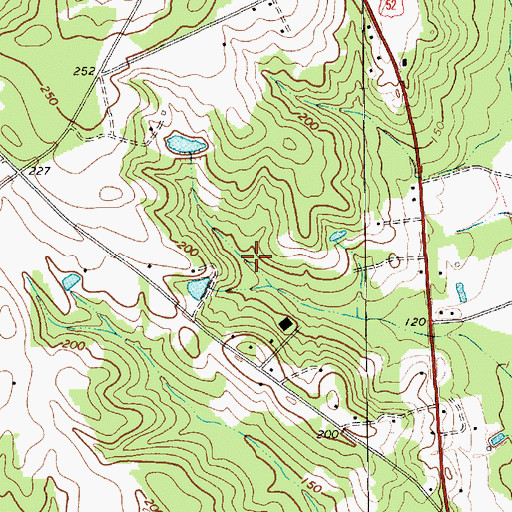 Topographic Map of Lake Susan Dam D-3234, SC