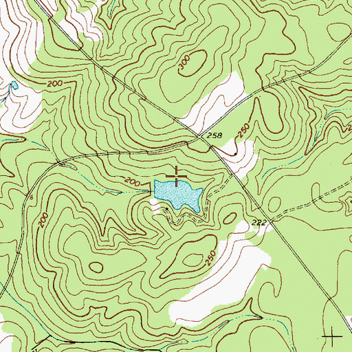 Topographic Map of Willis Pond Dam D-1870, SC