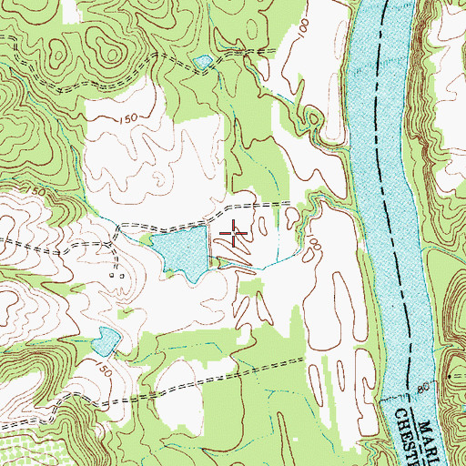 Topographic Map of Phillips Pond Dam D-3215, SC