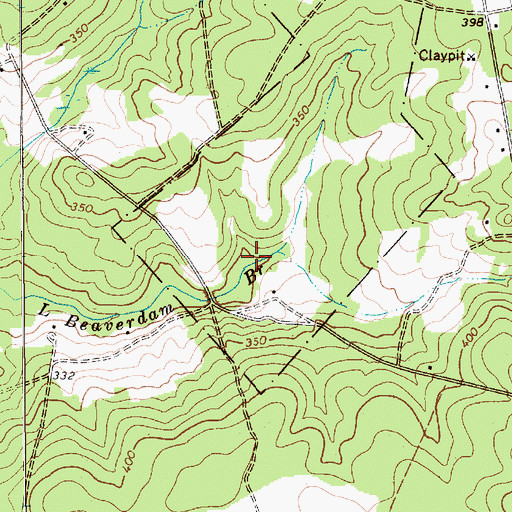 Topographic Map of Scott Pond Dam D-3213, SC