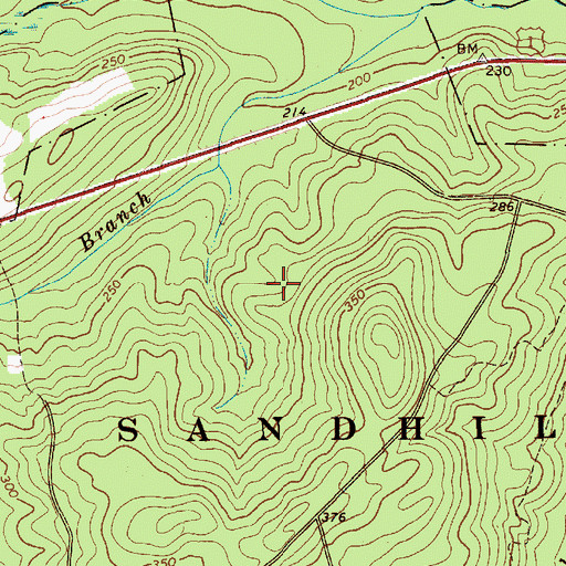Topographic Map of Hunter Pond Dam D-3210, SC