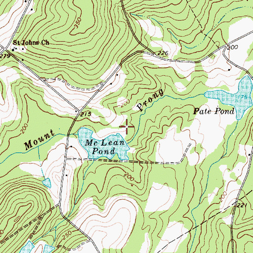 Topographic Map of McLean Pond Dam D-3208, SC