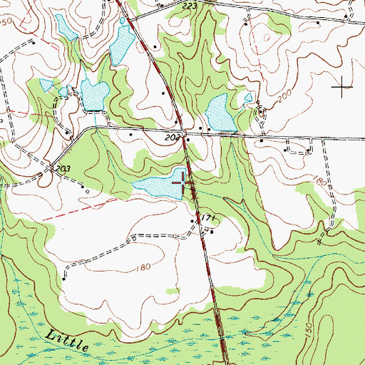 Topographic Map of Sowells Pond Dam D-3205, SC