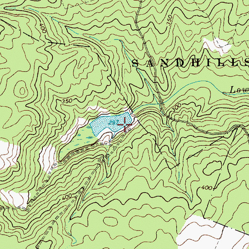 Topographic Map of Harmon Pond Dam D-3201, SC
