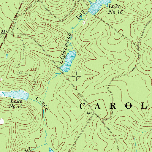 Topographic Map of Pool G Dam D-1839, SC