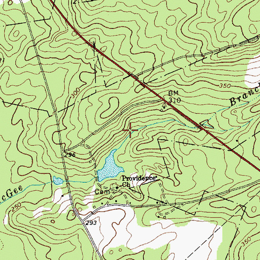 Topographic Map of Sullivan Pond Dam D-3185, SC