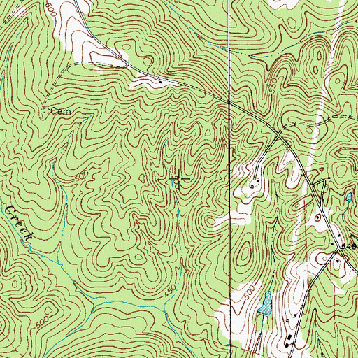 Topographic Map of Honkers Lake Dam D-3183, SC