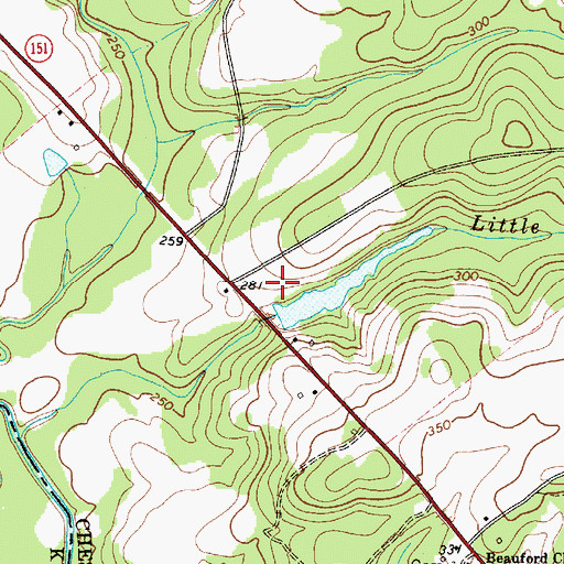 Topographic Map of Kirley Pond Dam D-1812, SC