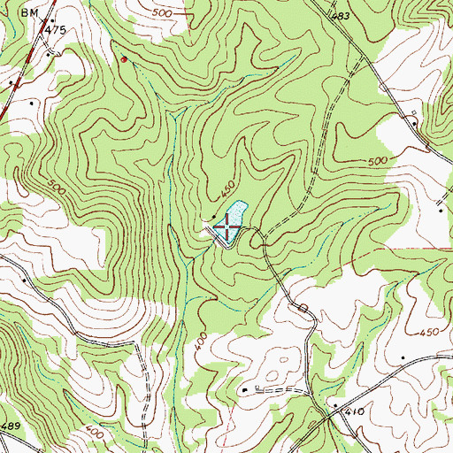Topographic Map of Leaird Pond Dam D-3179, SC