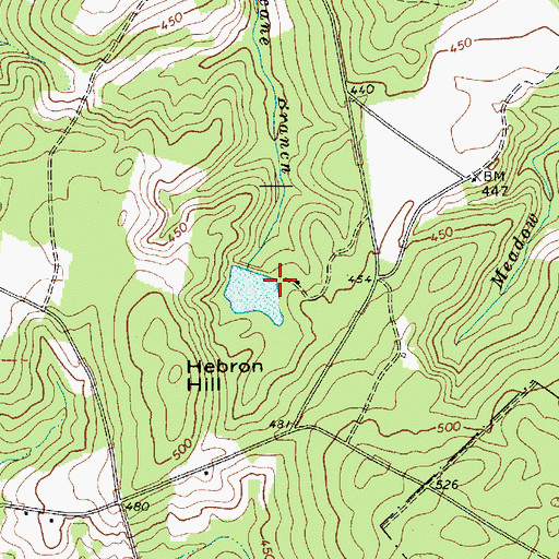 Topographic Map of Crawford Pond Dam D-1824, SC