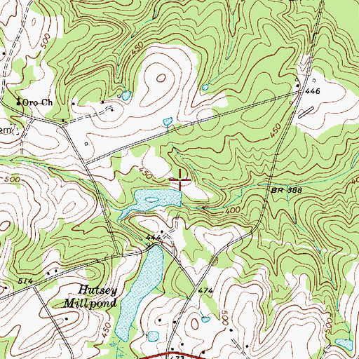 Topographic Map of Jordan Pond Dam D-1820, SC