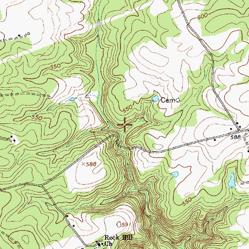 Topographic Map of Terry Lake Dam D-3172, SC