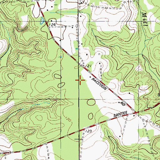 Topographic Map of Riggs Pond, SC