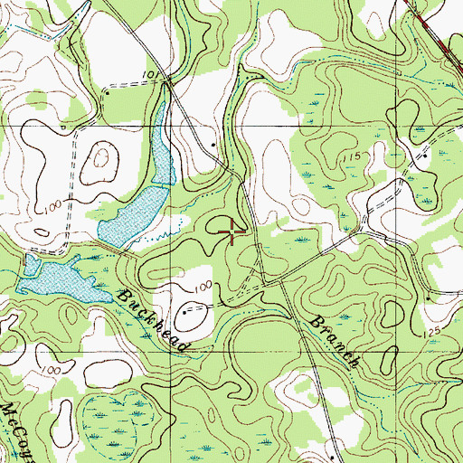 Topographic Map of Lees Number Three Pond Dam, SC