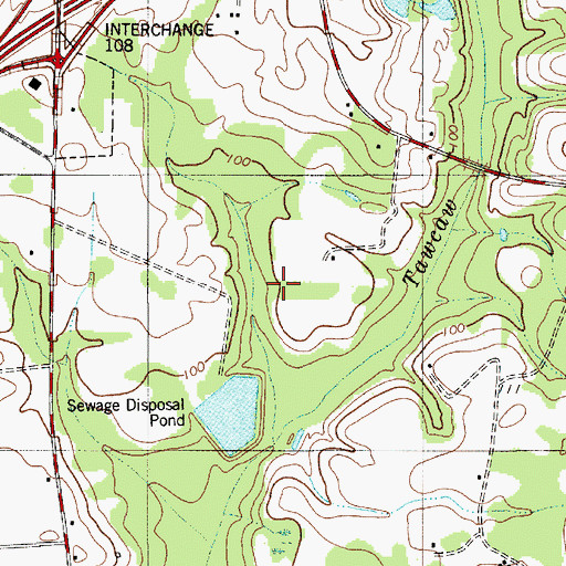 Topographic Map of Summerton Waste Treatment Pond, SC